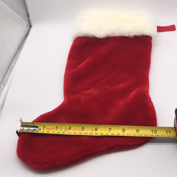 Christmas Stocking Velvet with Faux Fur Cuff 18” - Picture 4 of 7